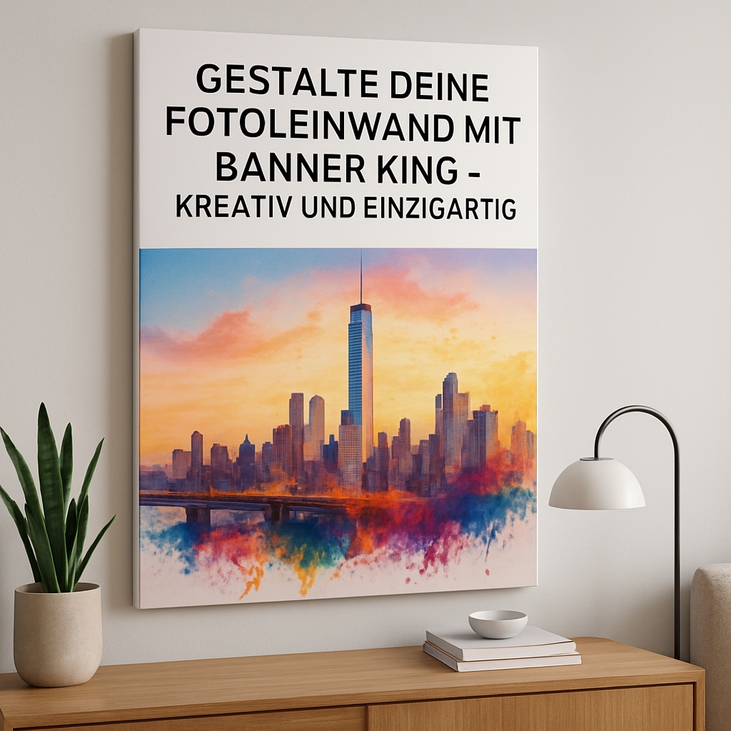 Gestalte deine Fotoleinwand mit Banner King – Kreativ und einzigartig